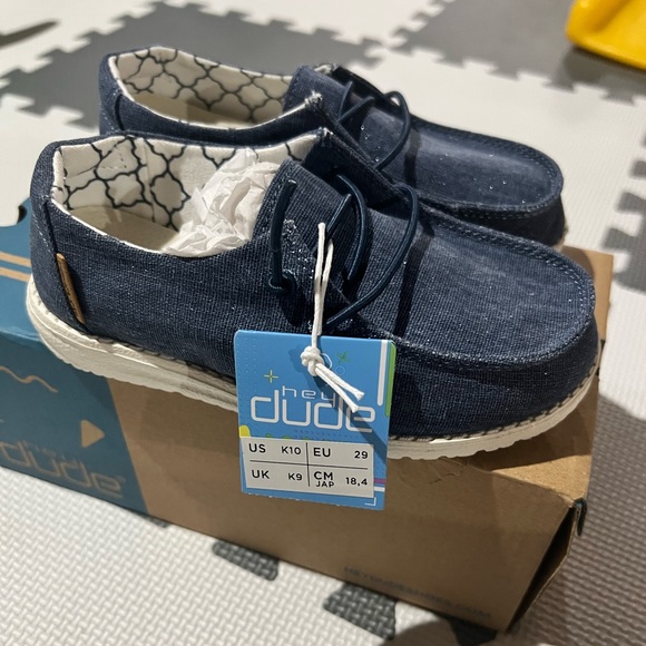 Hey Dude Shoes Kids Hey Dude Shoe Denim Colorway Size K Brand New